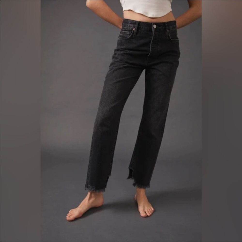 Free PEOPLE Tapered Baggy Boyfriend Jeans in Panther-Sizes 27 - Picture 3 of 10